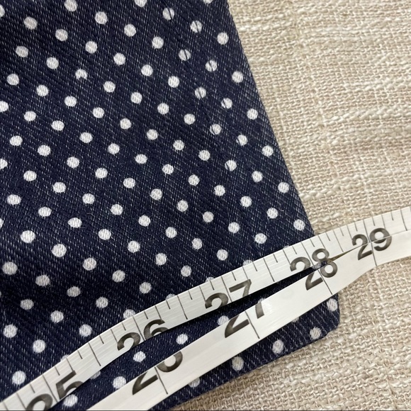 Michael Kors Navy and White Polka Dot Pants Size S - Picture 5 of 7
